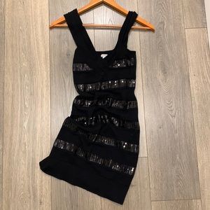 Black sequin dress